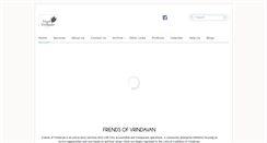 Desktop Screenshot of friendsofvrindavan.com